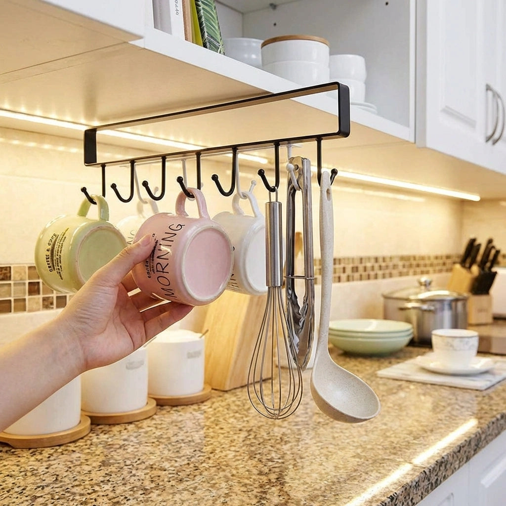 Mug Cups Wine Glasses Storage Hooks Kitchen
