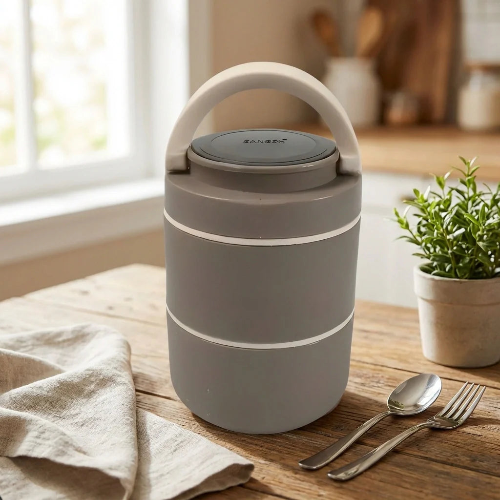 2-Layer Stainless Steel Lunch Box