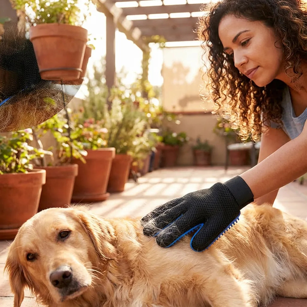 Pet Cleaning-Grooming Hair Hand Gloves