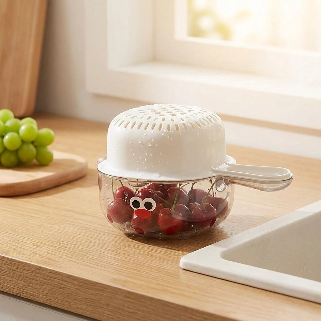 Dual-Layer Veggie Strainer