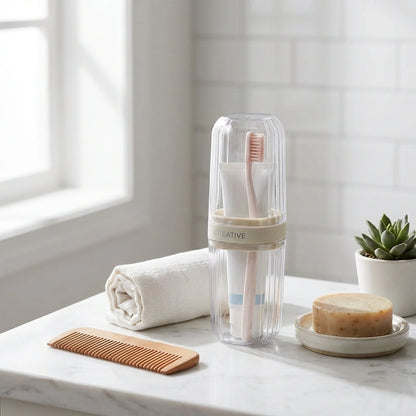 Portable Toothbrush Storage Box Pack of 2