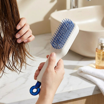 Self-cleaning Anti-static Massage Comb-Pack of 1