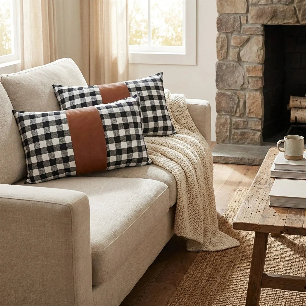 Leather Decorative Pillow Covers