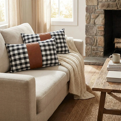 Leather Decorative Pillow Covers