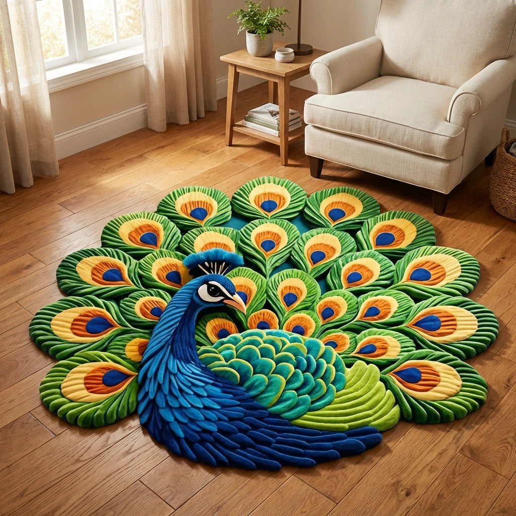 Peacock Floor Mat