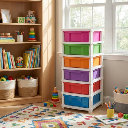6-Layer Colorful Storage Drawers