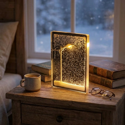 Snow Scene Light Street Lamp