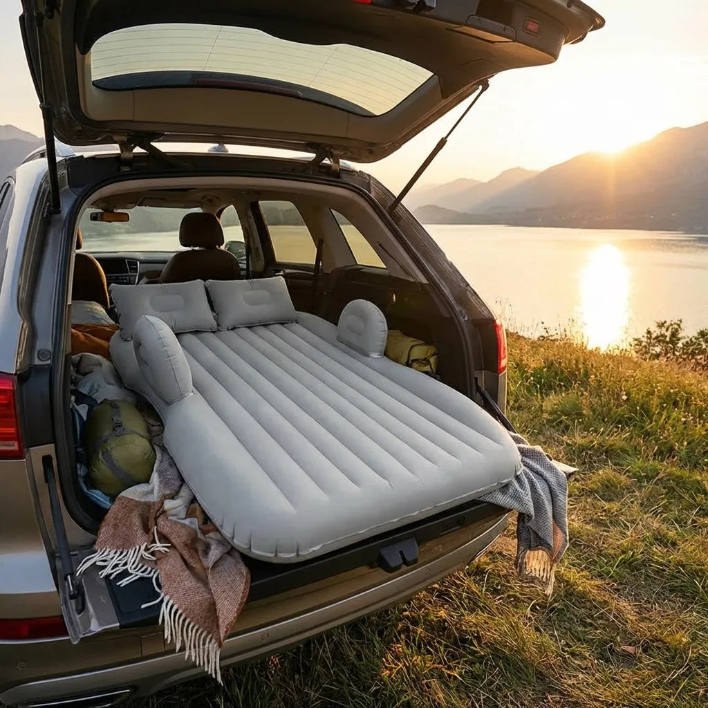 Car Travel Bed Mattress with 2 Air Pillows