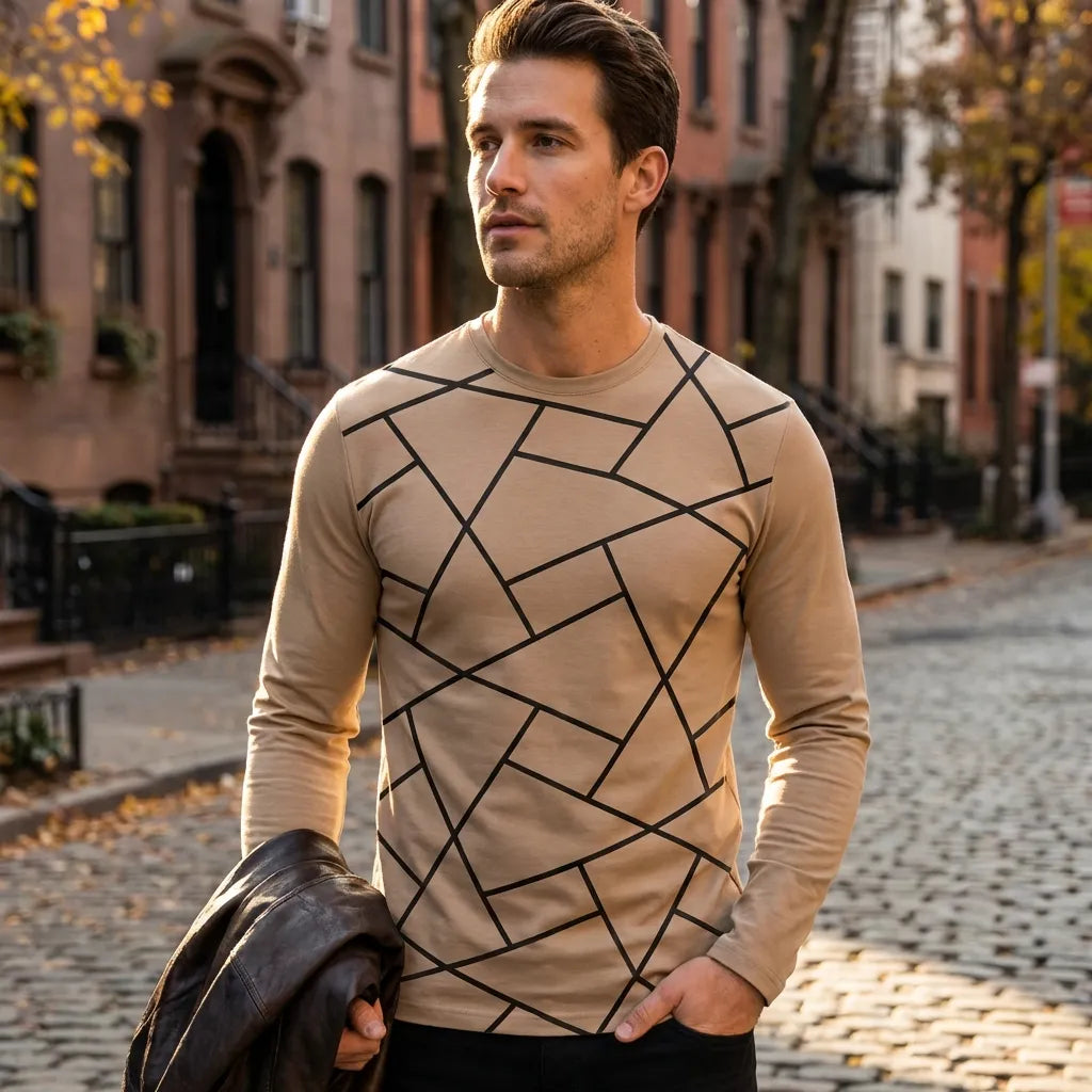 Cotton Blend Printed Full Sleeves Regular Fit Sweatshirts