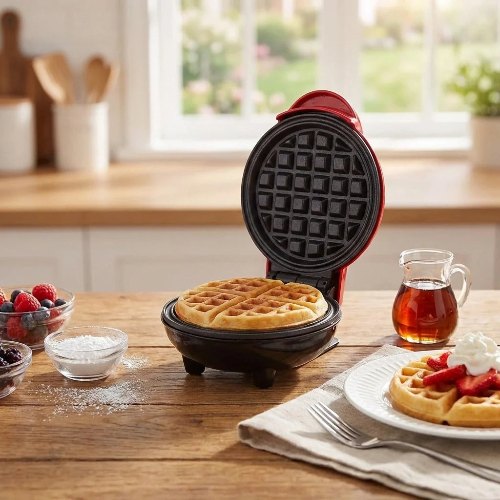 Mini Non-Stick Waffle Maker