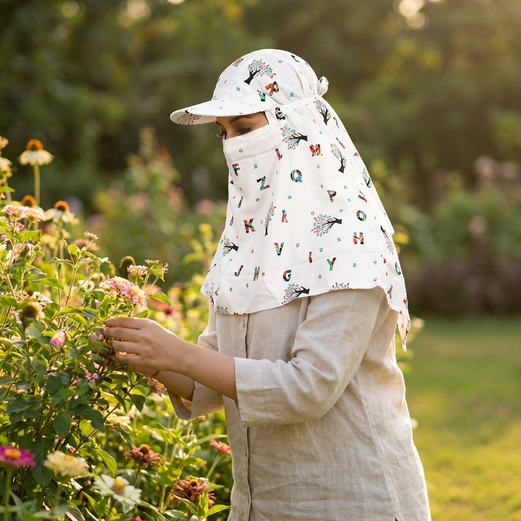 Summer Sun Protection Women Cap Mask