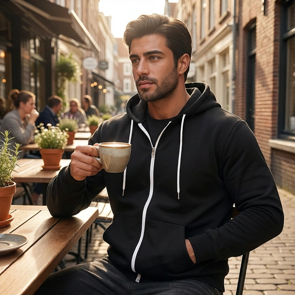 Slim Fit Printed Hoodies