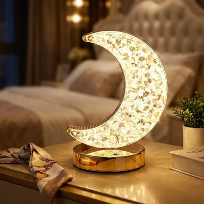 Moon Shape Touch Table Lamp