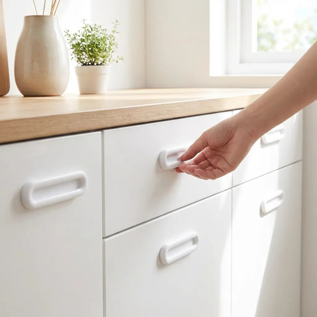 No-Drill Adhesive Handles