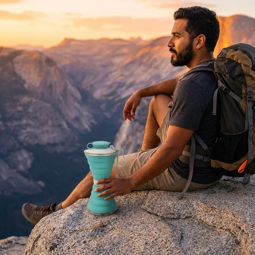 Collapsible Silicone Water Bottle