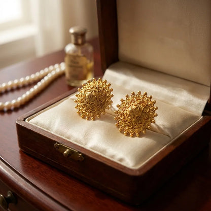 Trendy Gold Plated Earrings