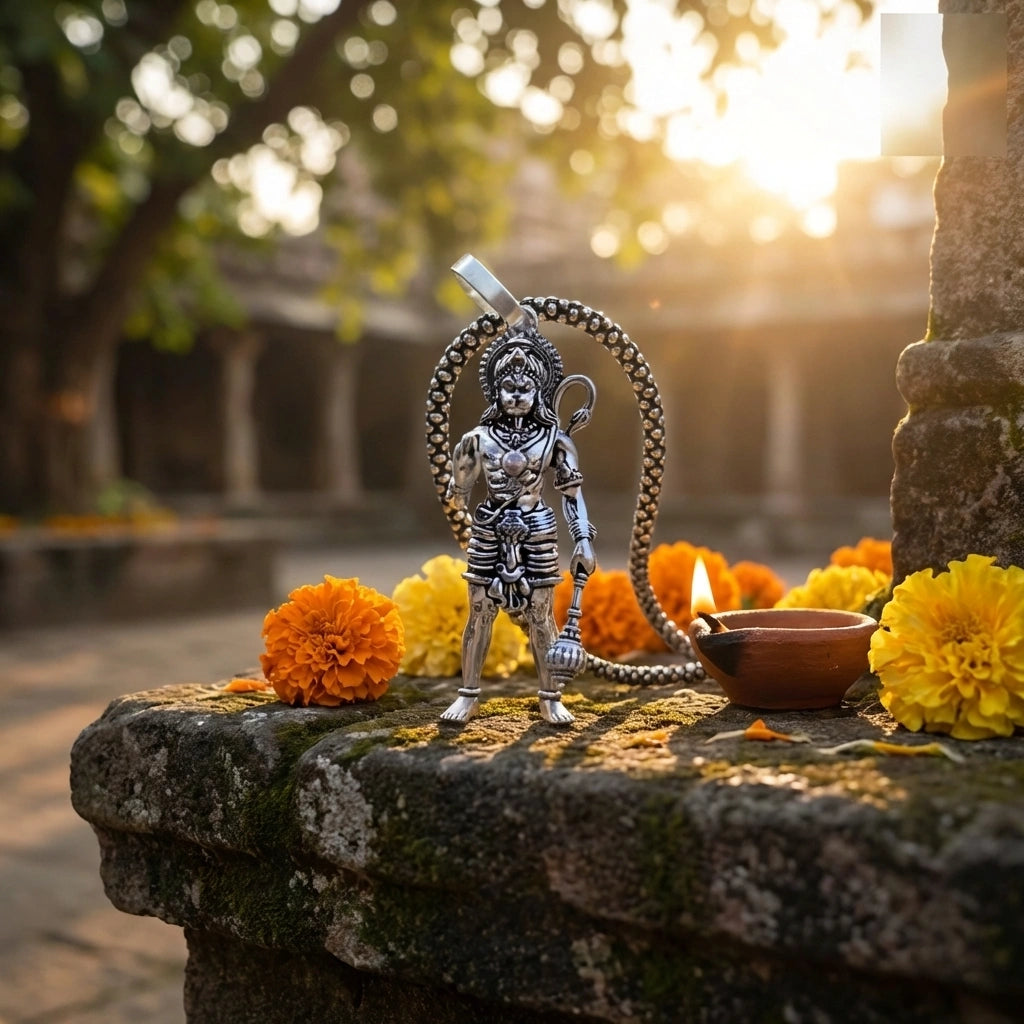 Lord Hanuman Pendant with Chain
