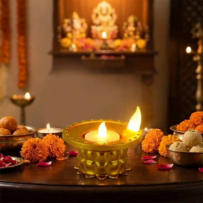 Water Pouring  Diya Led Light