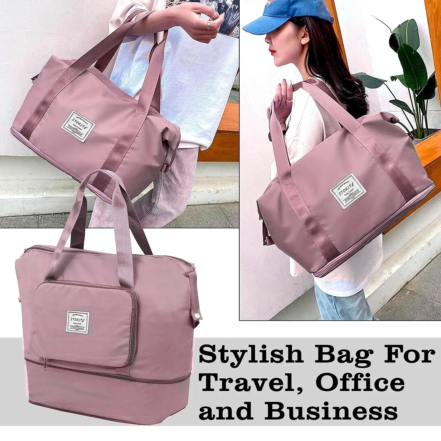 Foldable Polyester Travel Duffel Bag