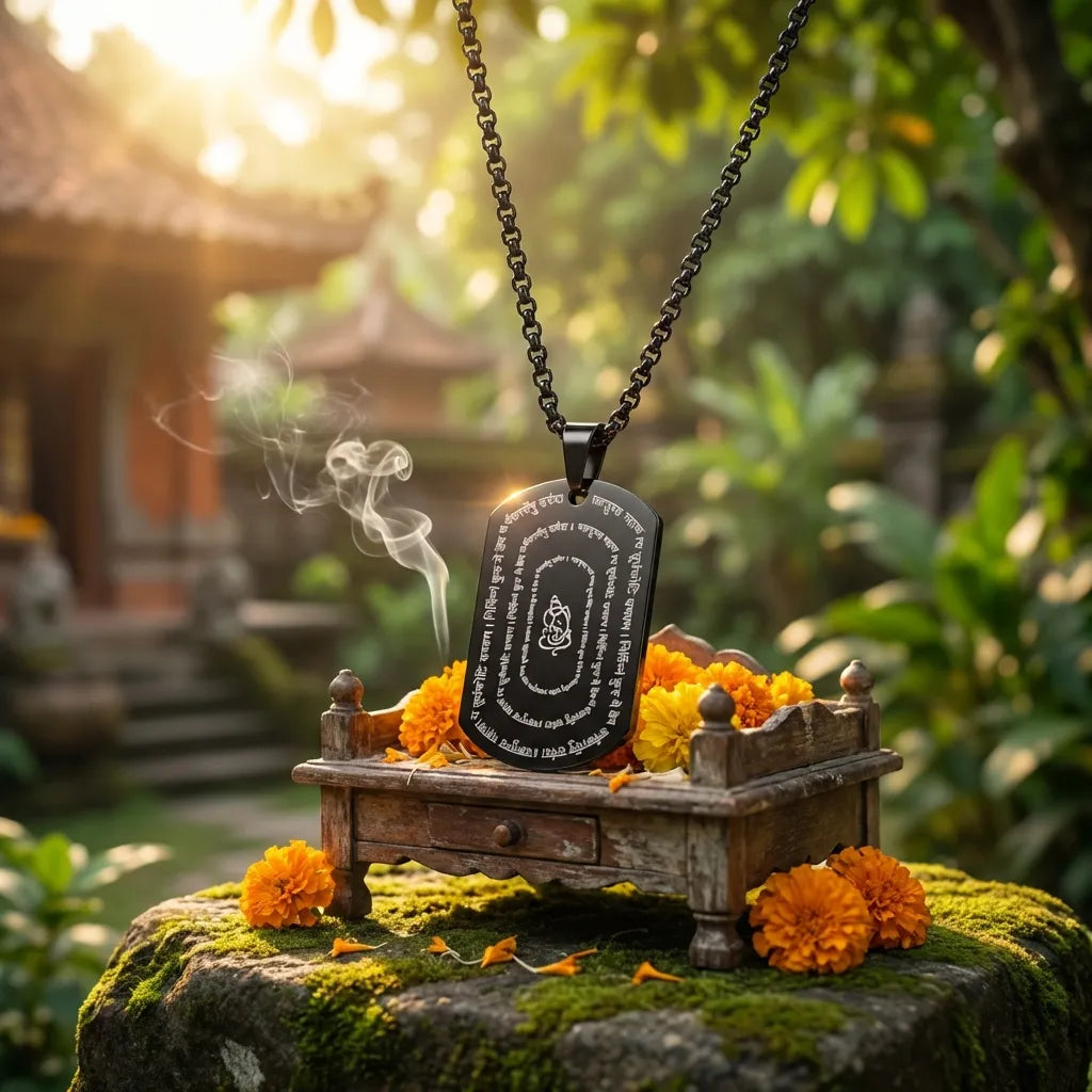 Ganpati Shlok Pendant with Chain