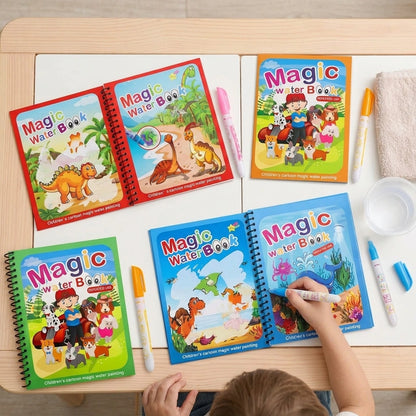Reusable Magic Water Quick Dry Book Water Coloring Book