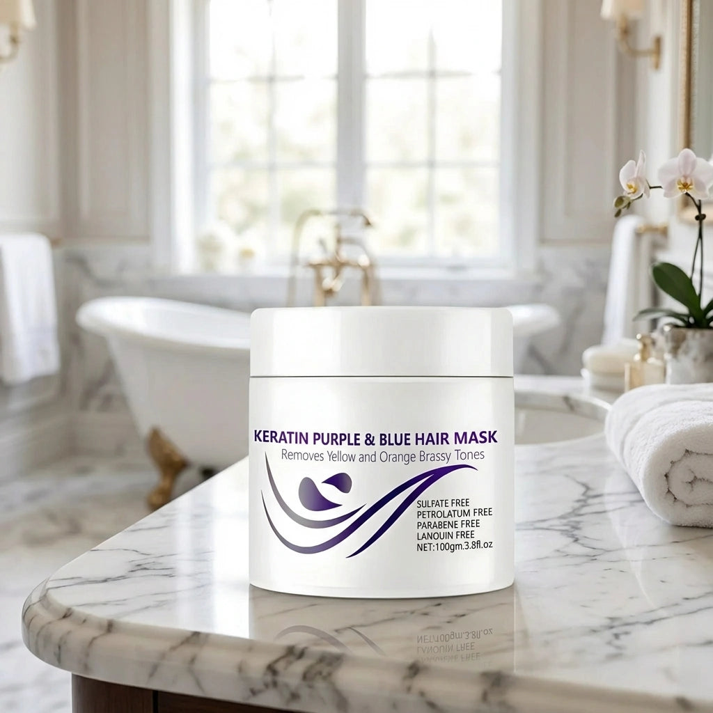 Purple-Blue Hair Mask