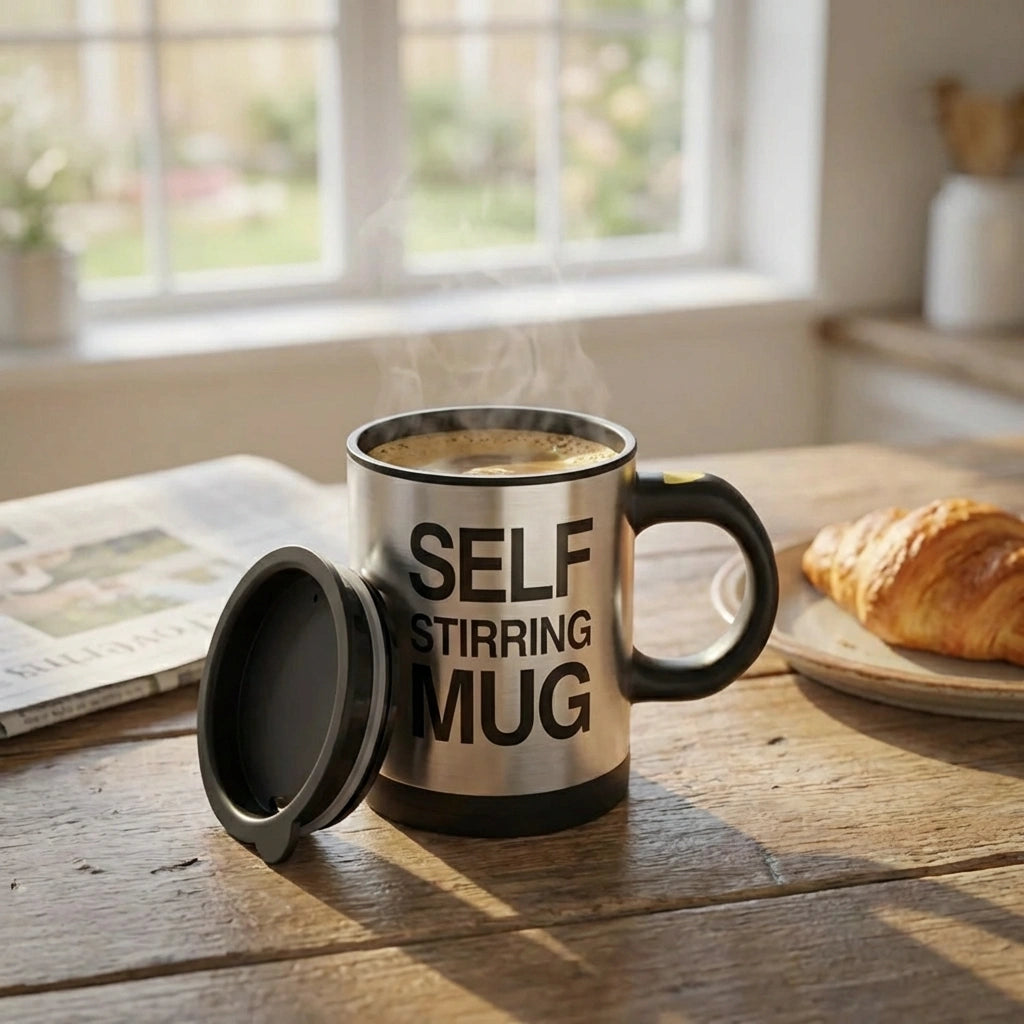 Auto-Stirring Smart Coffee Mug