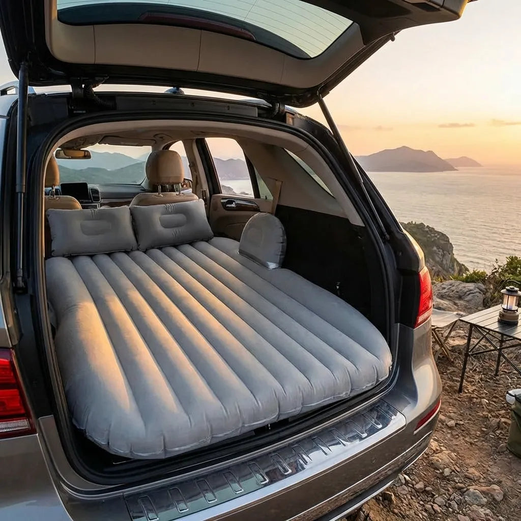 Car Travel Bed Mattress with 2 Air Pillows