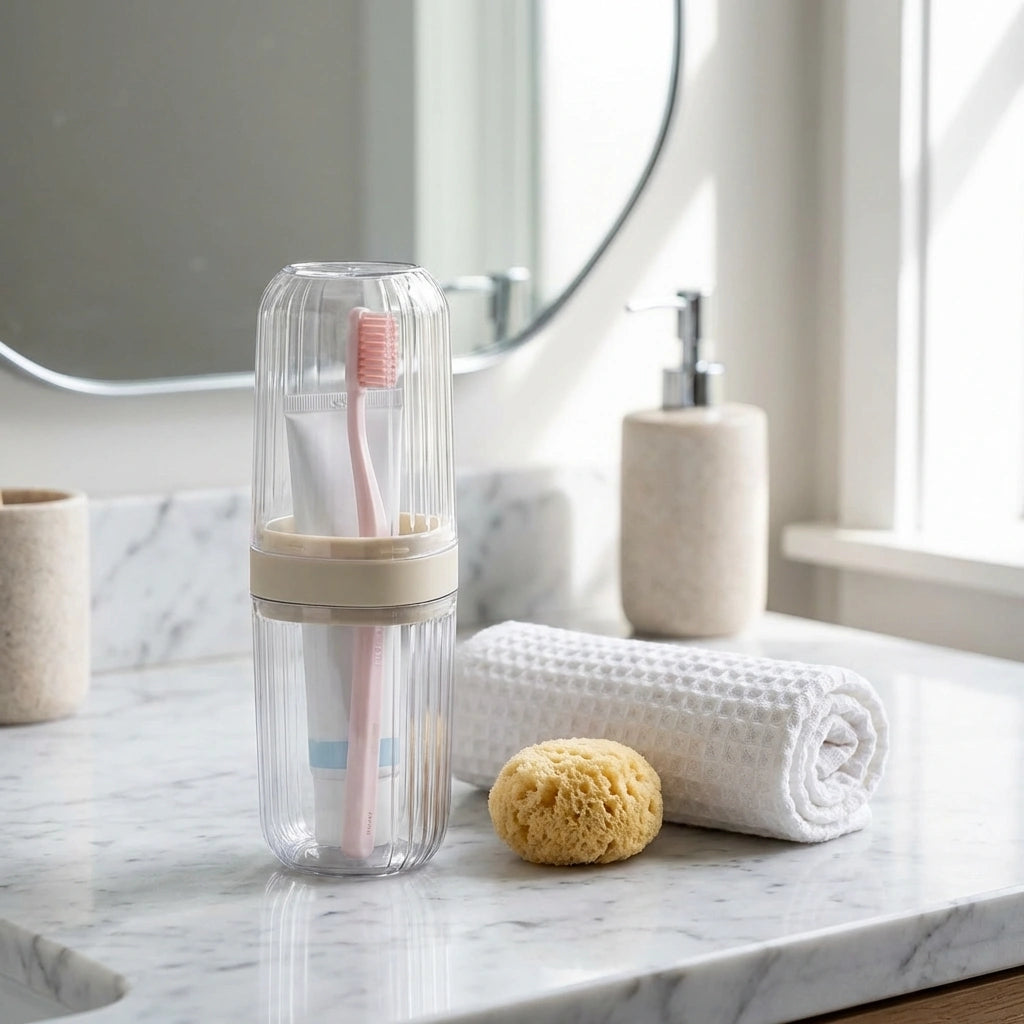 Portable Toothbrush Storage Box Pack of 2