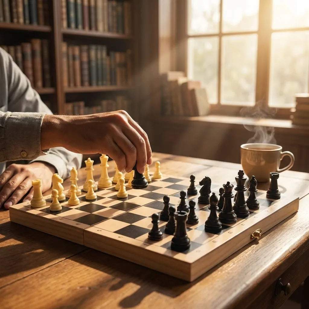 Folding Wooden Chess Set