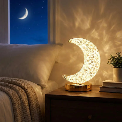 Moon Shape Touch Table Lamp