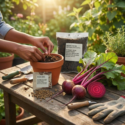 Beetroot Seeds (Free Organic Pot Mix 100 gm)