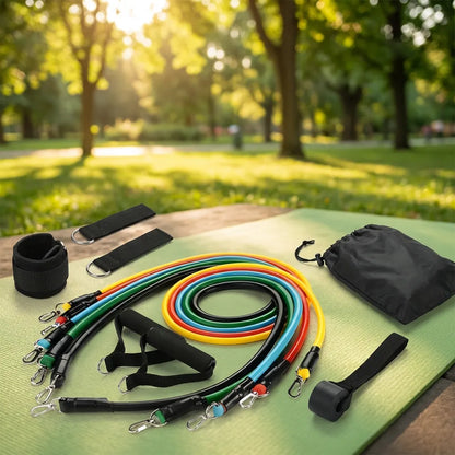 11 Pcs Resistance Band Set For Men & Women