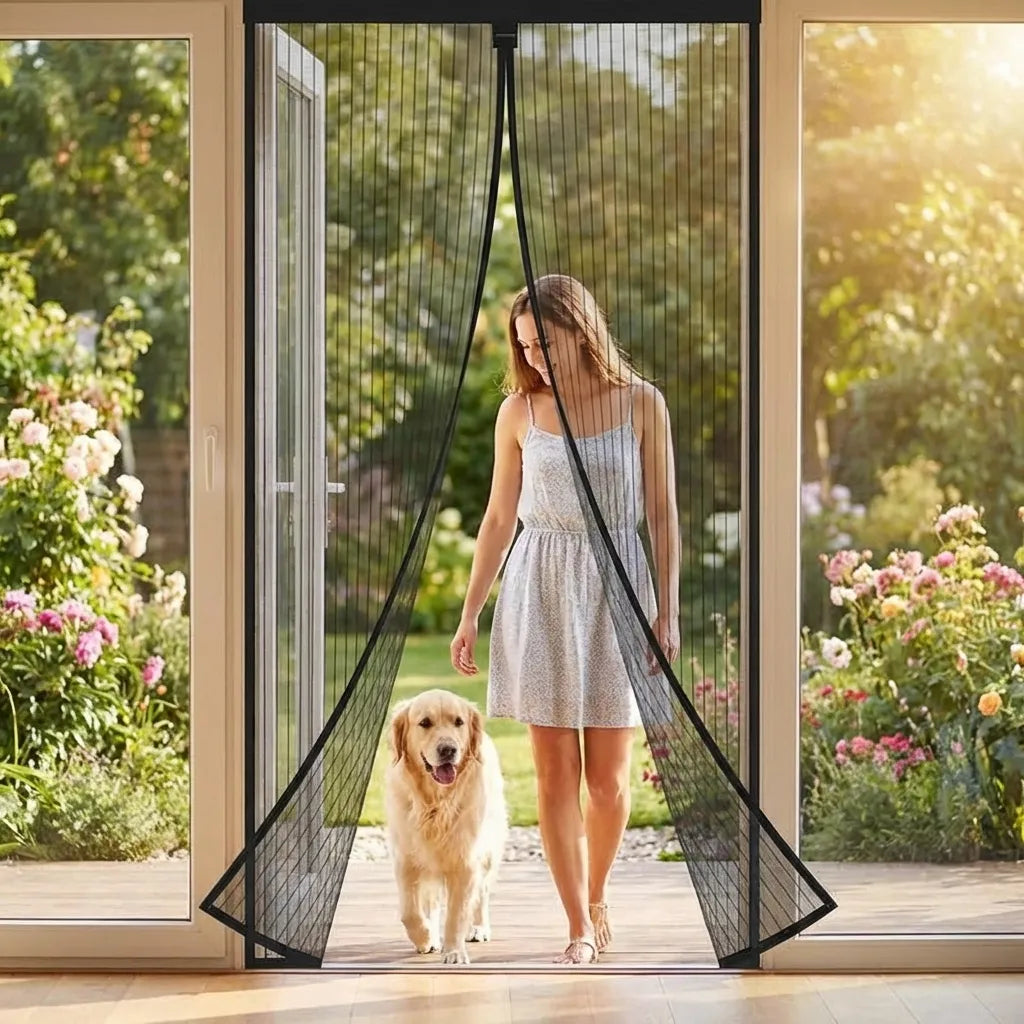 Home Magnetic Foldable Anti Mosquito Door Curtains (Pack of 2)