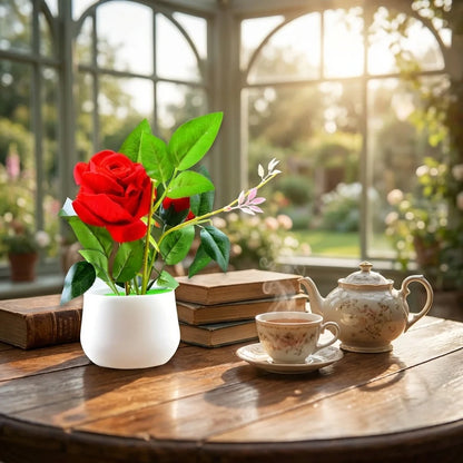 Real Touch Artificial Rose Plant