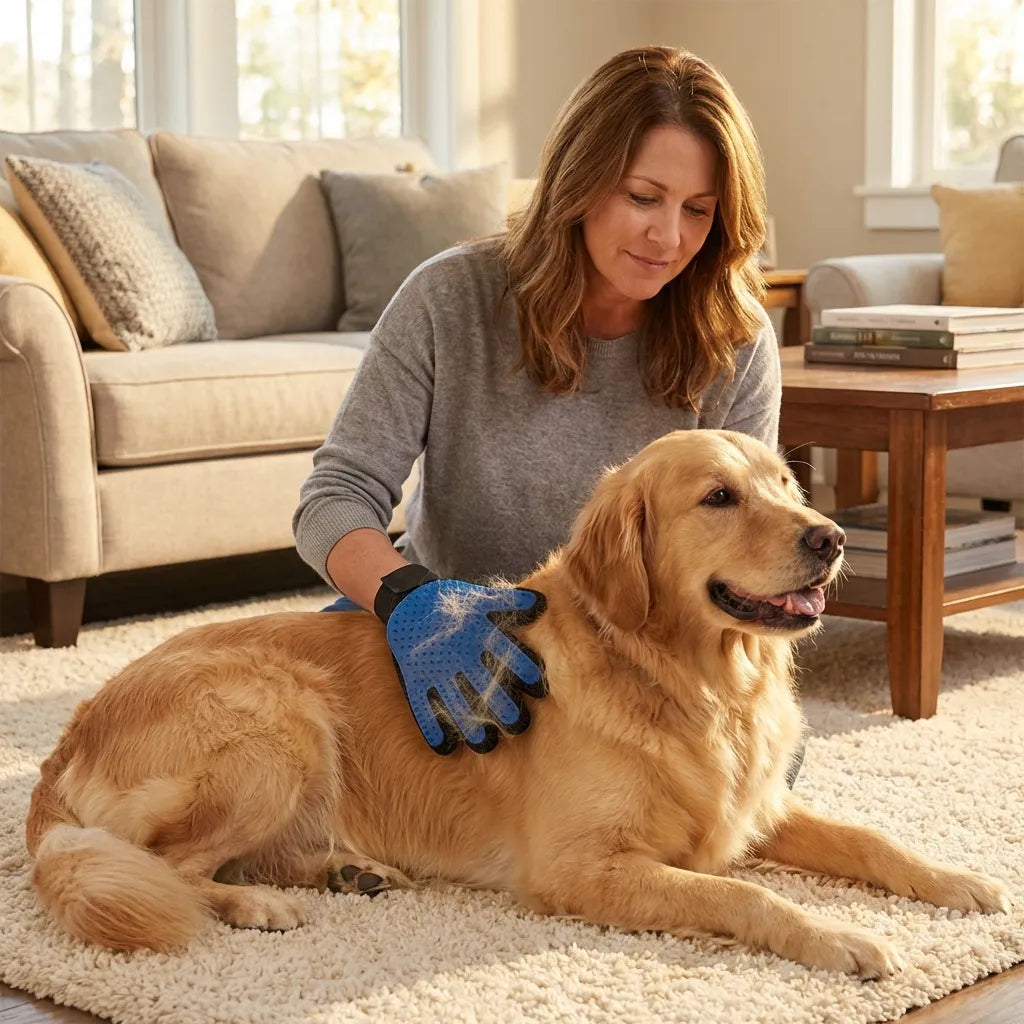 Pet Cleaning-Grooming Hair Hand Gloves