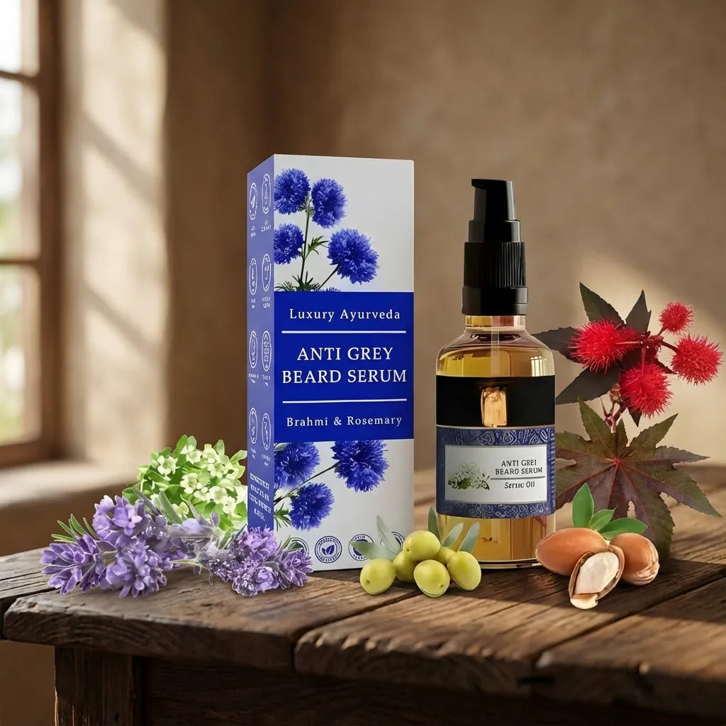 Natural Anti Grey Beard Serum Oil (Pack Of 2)