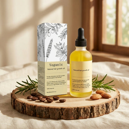 Vegan Natural Hair Growth Oil (Pack of 2)