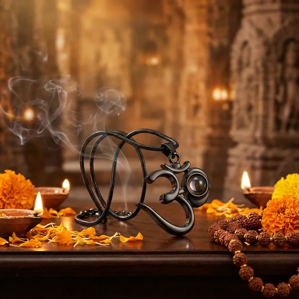OM Adiyogi Steel Pendant
