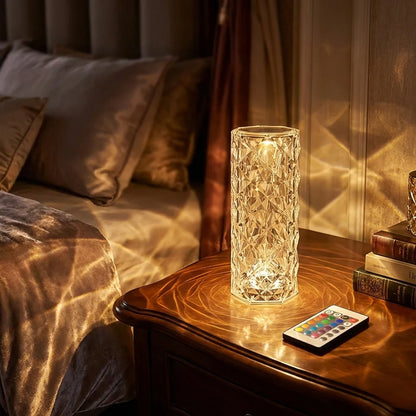Crystal Rose Lamp