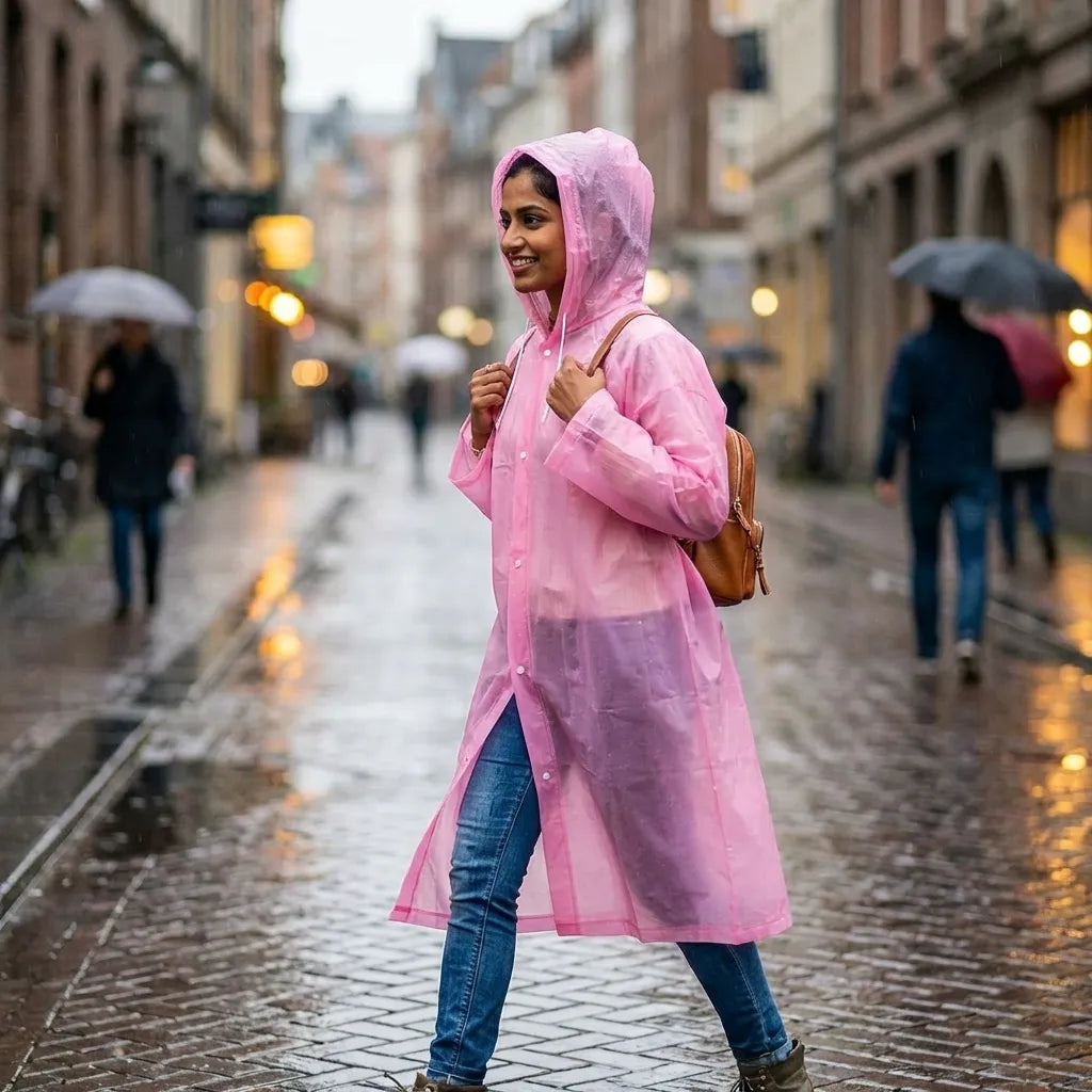 Clear Waterproof Rain Poncho