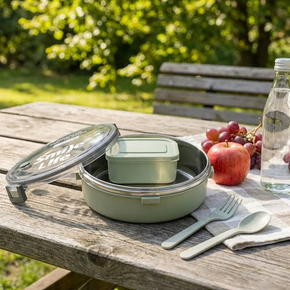 Stainless Steel Round Lunch Box