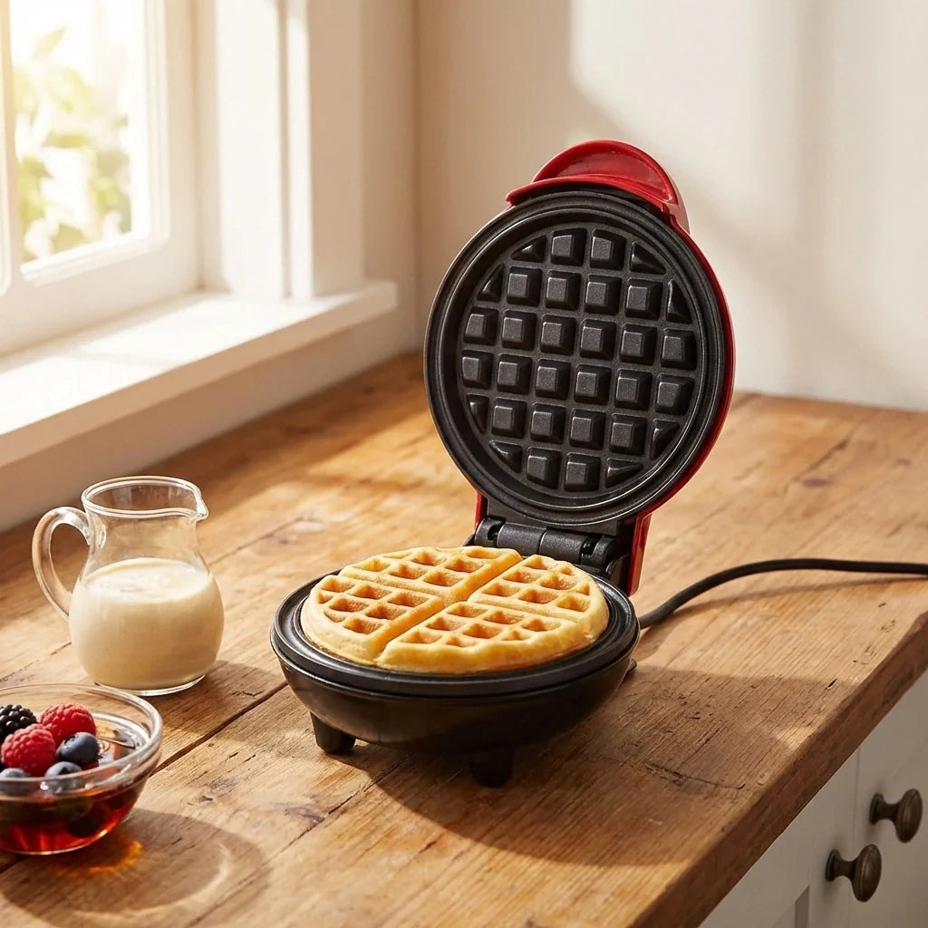 Mini Non-Stick Waffle Maker