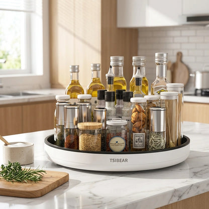 Round Countertop Storage for Bottles & Jars
