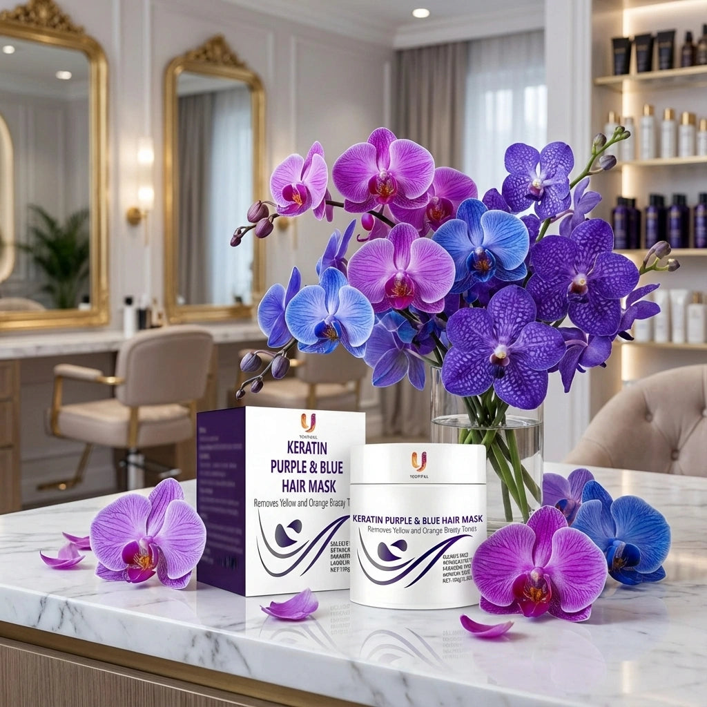 Purple-Blue Hair Mask