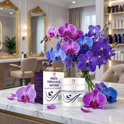 Purple-Blue Hair Mask