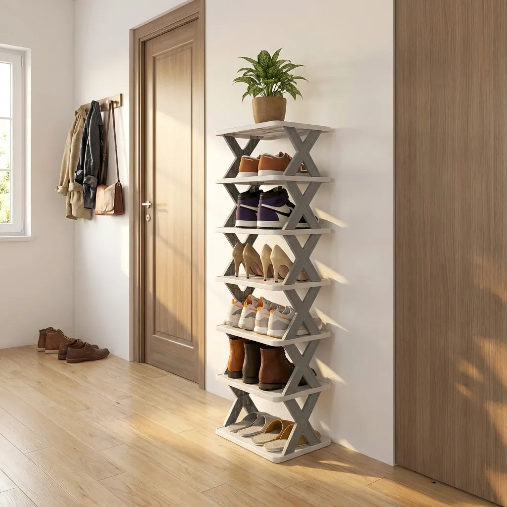 Smart Foldable Shoes Tier Shoe Rack 6 Layer