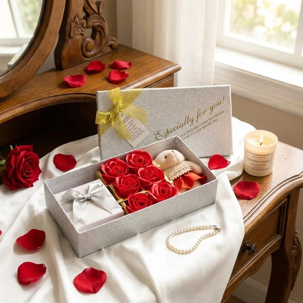 Valentine Teddy Gift Set