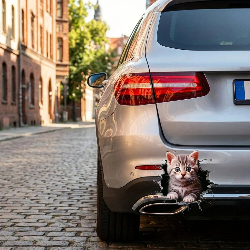 Durable Cat Pattern Car Sticker