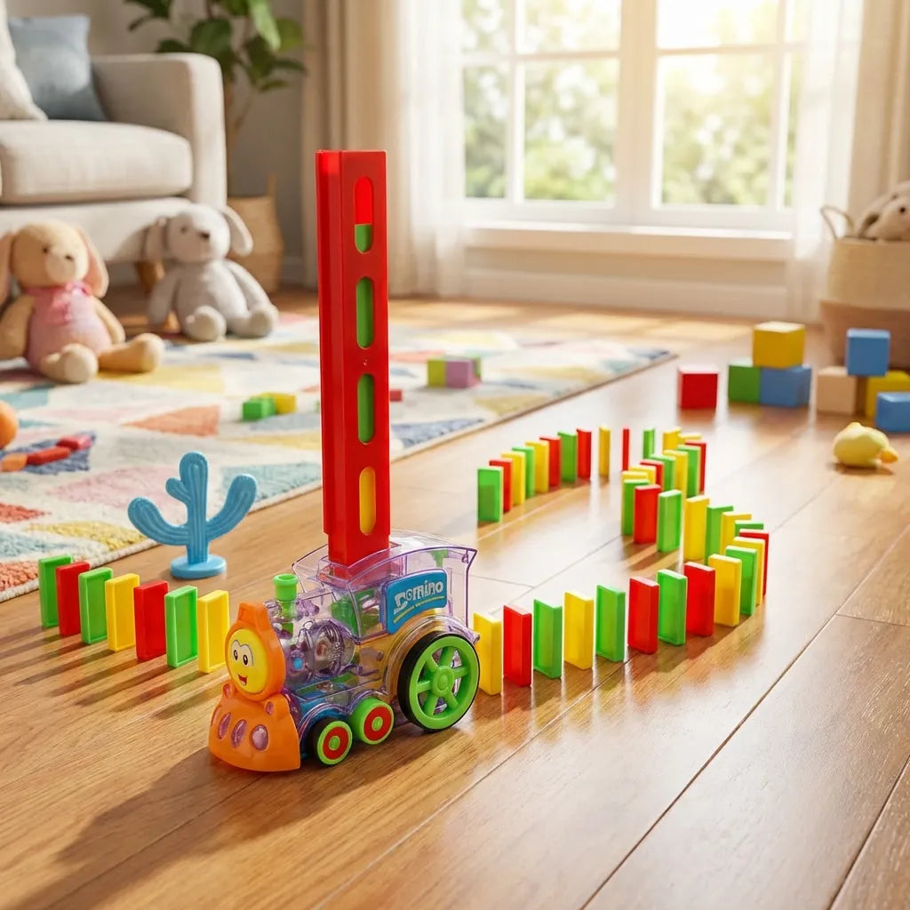 Train Toy Domino Set